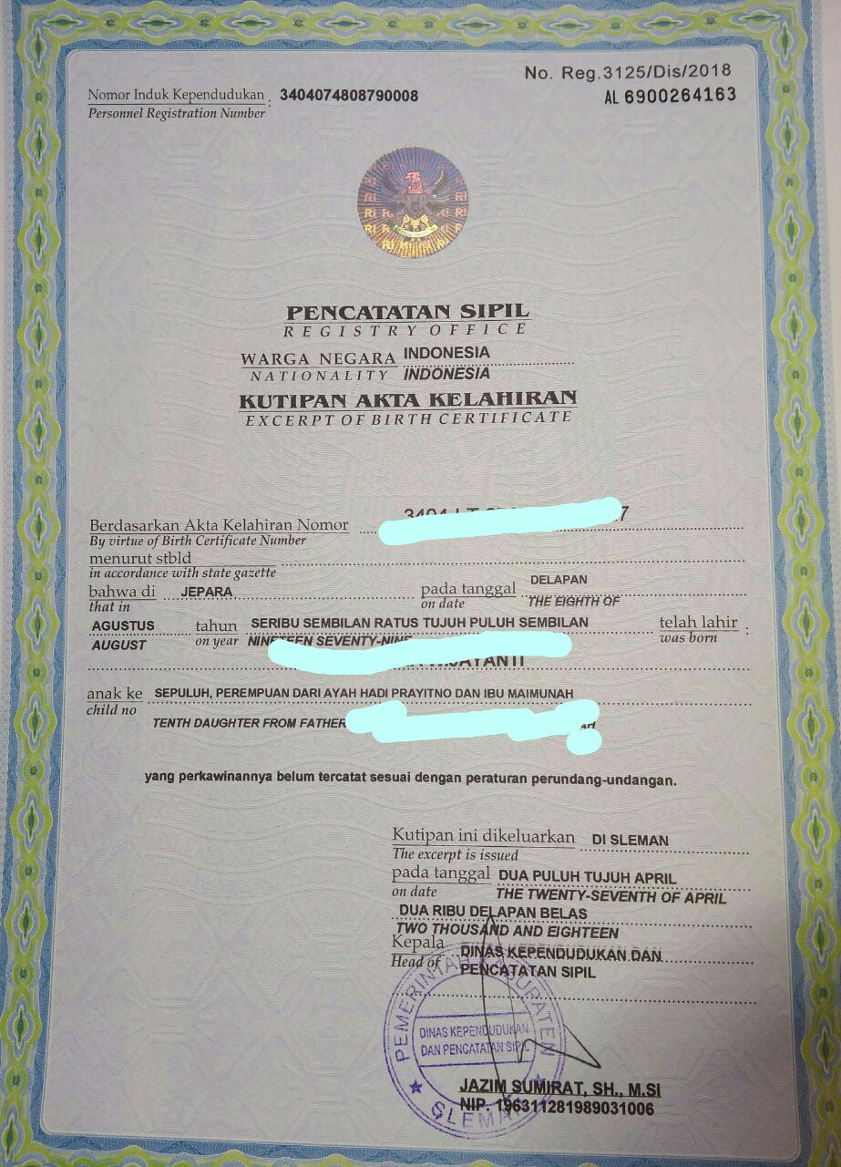 Website Bikin Akta Kelahiran
